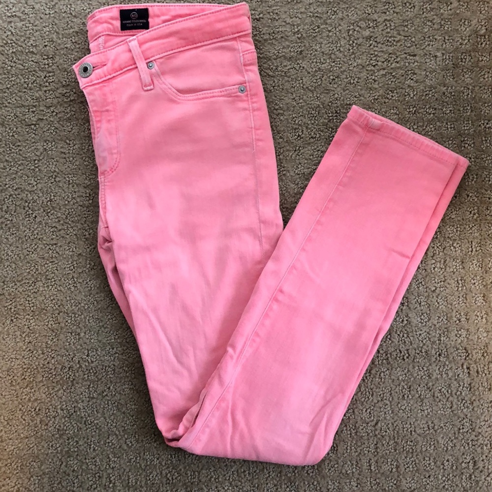 AG Adriano Goldschmied Neon Pink jeans